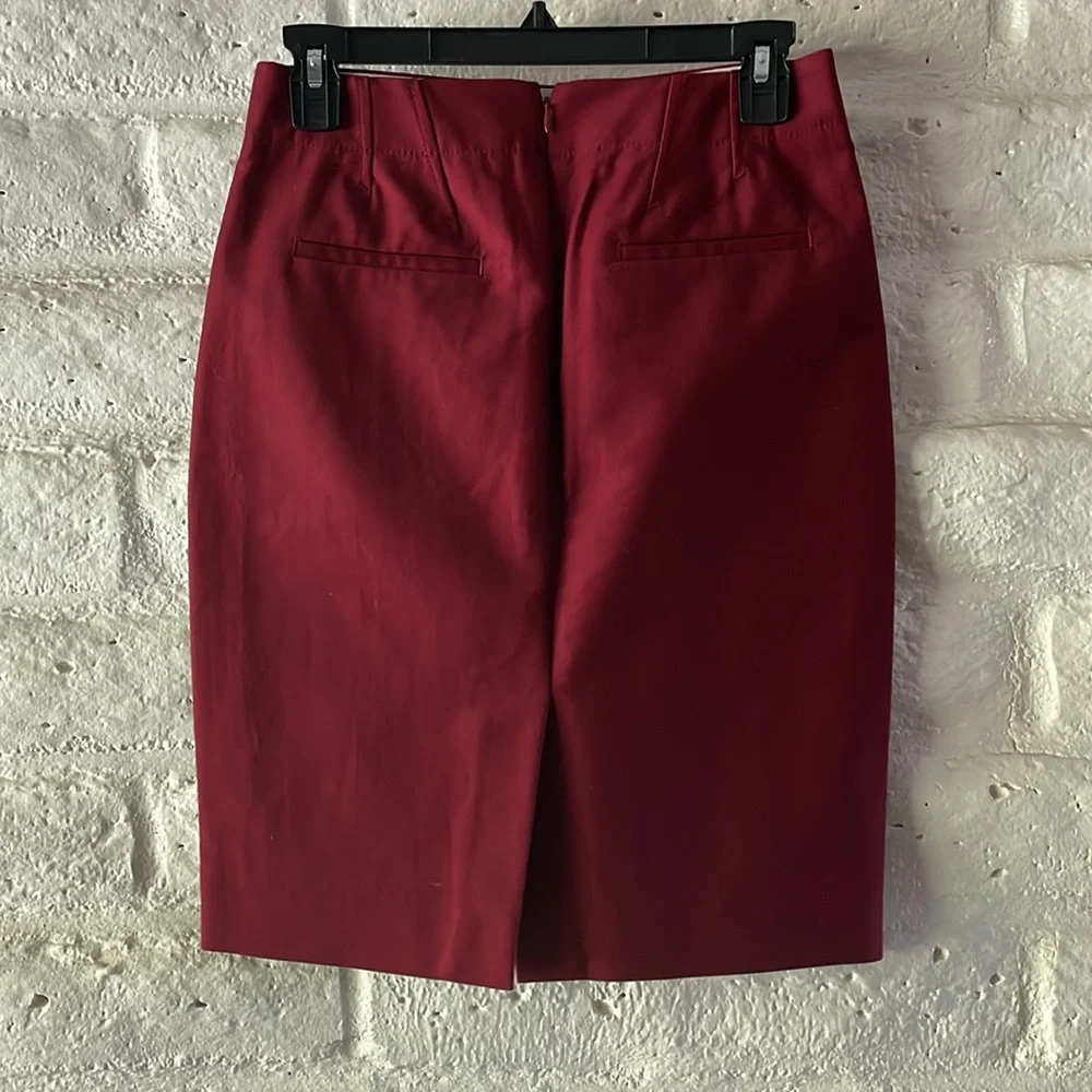 J. Crew NWT No. 2 pencil skirt in burgundy